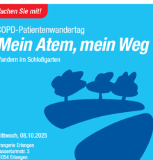 Plakat zum Wandertag für COPD-Patienten